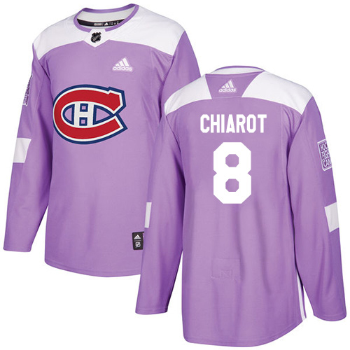Adidas Canadiens #8 Ben Chiarot Purple Authentic Fights Cancer Stitched NHL Jersey